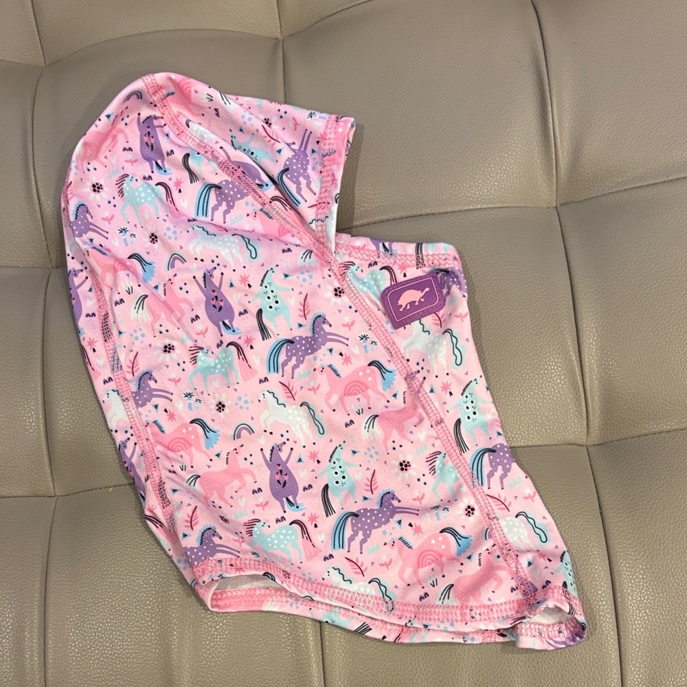 Whimsical Unicorn Kids Balaclava Face Mask - Pink and Purple